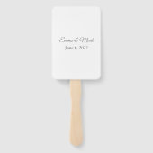 Éventail Ventilateur mariage (Dos)