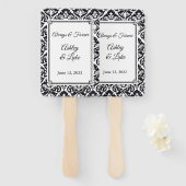 Éventail Ventilateur mariage (Devant et derrière)