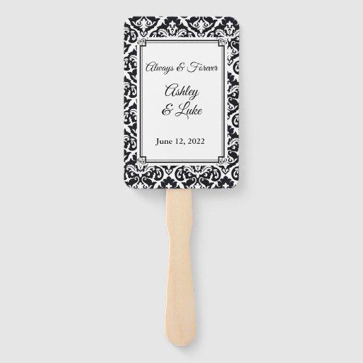 Éventail Ventilateur mariage (Dos)