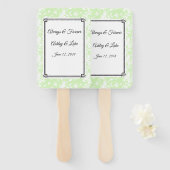 Éventail Ventilateur mariage (Devant et derrière)