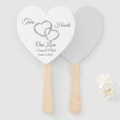 Éventail Ventilateur mariage (Devant et derrière)