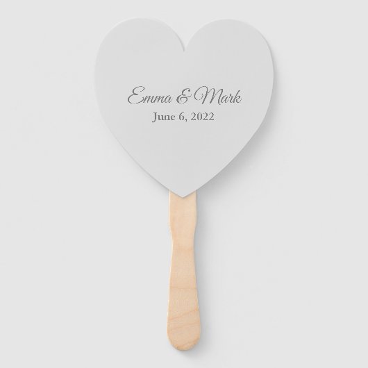 Éventail Ventilateur mariage (Dos)