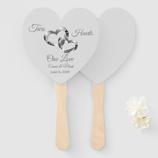 Éventail Ventilateur mariage (Devant et derrière)