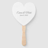 Éventail Ventilateur mariage (Dos)