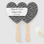 Éventail Ventilateur mariage (Devant et derrière)