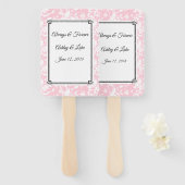 Éventail Ventilateur mariage (Devant et derrière)