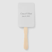 Éventail Ventilateur mariage (Dos)