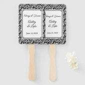 Éventail Ventilateur mariage (Devant et derrière)