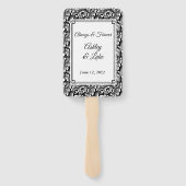 Éventail Ventilateur mariage (Dos)