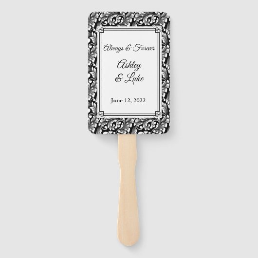 Éventail Ventilateur mariage (Dos)