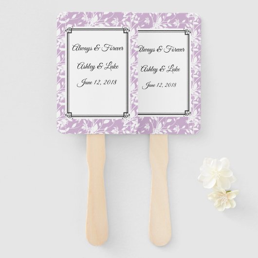 Éventail Ventilateur mariage (Devant et derrière)