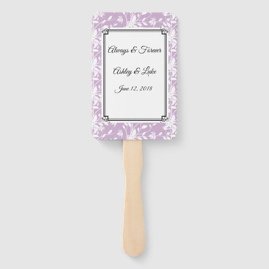 Éventail Ventilateur mariage (Dos)