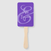 Éventail Ventilateur mariage avoir et tenir dire violet (Devant)