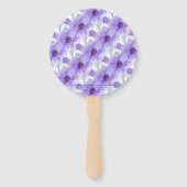 Éventail Ventilateur mariage d'aquarelle de fleur d'anémone (Dos)