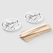 Éventail Ventilateur Mariage de la chambre de script lettre (Non-assemblé)