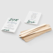 Éventail Ventilateur Mariage de papier vert de la branche d (Non-assemblé)