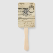 Éventail Ventilateur Mariage Ephemera (Dos)