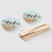 Éventail Ventilateur photo et texte personnalisé (Non-assemblé)