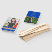 Éventail Ventilateur photo Orange and Blue Graduation (Non-assemblé)