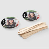 Éventail Ventilateur photo personnalisé noir et blanc (Non-assemblé)