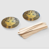 Éventail Ventilateur rond de style égyptien (Non-assemblé)