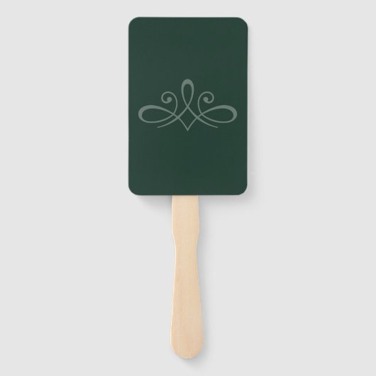 Éventail Ventilateur vert émeraude (Dos)