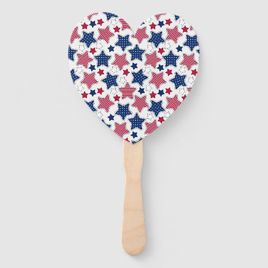 Éventail Ventilateurs 4 juillet main (Dos)