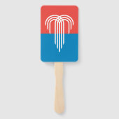 Éventail Ventilateurs à main avec drapeau de Kansas City, U (Dos)