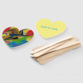 Éventail Ventilateurs à main "Chaos en couleur" (Série de d (Non-assemblé)