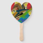 Éventail Ventilateurs à main "Chaos en couleur" (Série de d (Devant)