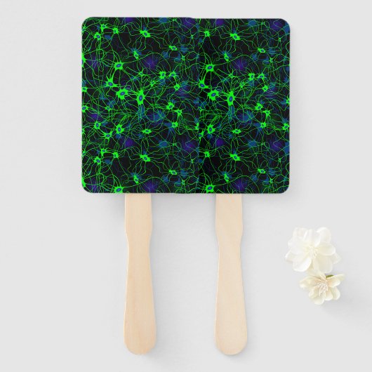 Éventail Ventilateurs à main de Neuron City (Devant et derrière)