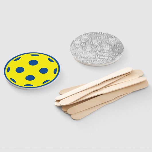 Éventail Ventilateurs à main de Pickleball avec impression  (Non-assemblé)