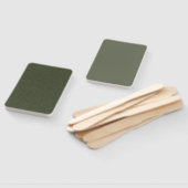 Éventail Ventilateurs à main en duo vert mousse sur mesure (Non-assemblé)