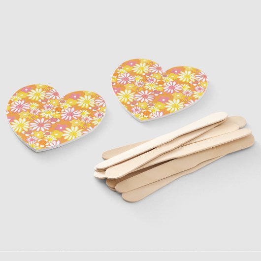 Éventail Ventilateurs À Main Fleurs D'Été (Non-assemblé)