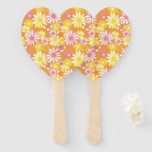 Éventail Ventilateurs À Main Fleurs D'Été (Devant et derrière)