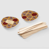 Éventail Ventilateurs à main floraux africains Ankara Kiten (Non-assemblé)