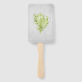 Éventail Ventilateurs à main Mariage Green Conch Shell (Dos)