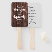 Éventail Ventilateurs à main Mariage Russe (Devant et derrière)