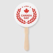 Éventail Ventilateurs à main pour la Fête du Canada (Devant)