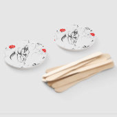 Éventail Ventilateurs baroques à cheval (Non-assemblé)