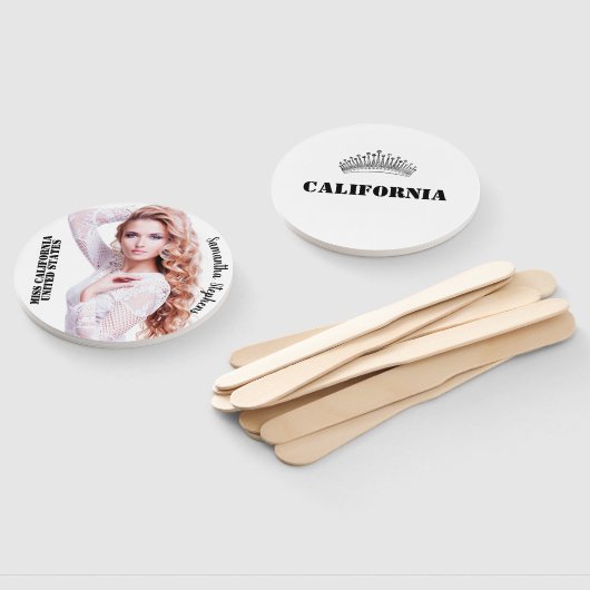 Éventail Ventilateurs de concours de texte foncé - Ensemble (Non-assemblé)