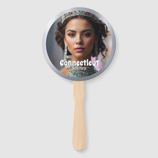 Éventail Ventilateurs de concours | Jeu de brillance en arg (Devant)