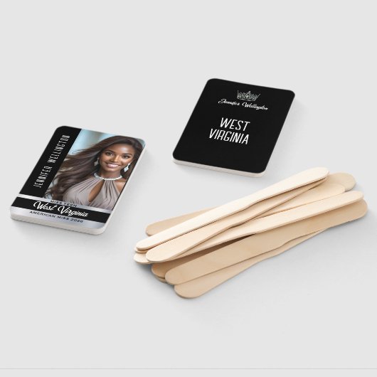 Éventail Ventilateurs de concours | Onyx Shine Set de 10 ve (Non-assemblé)