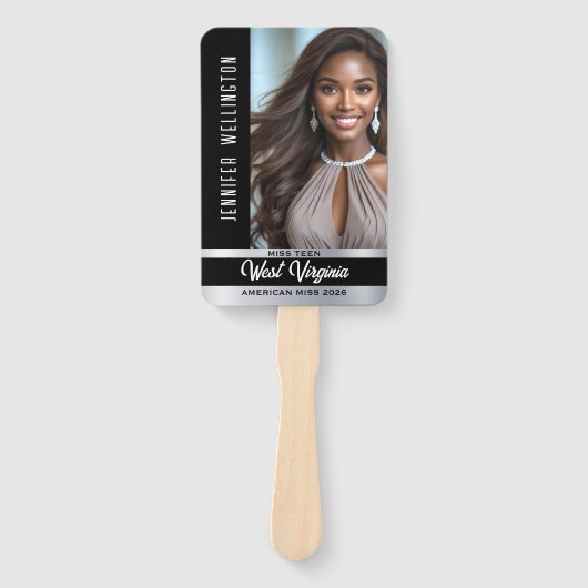 Éventail Ventilateurs de concours | Onyx Shine Set de 10 ve (Devant)