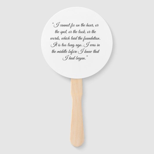 Éventail Ventilateurs de fierté et de préjugés (Dos)