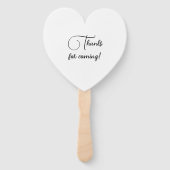 Éventail Ventilateurs de la cérémonie du noir blanc mariage (Dos)