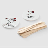 Éventail Ventilateurs de main du joueur de football de text (Non-assemblé)