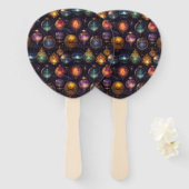 Éventail Ventilateurs de Noël (Devant et derrière)