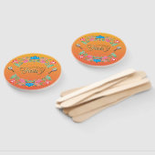 Éventail Ventilateurs de Parties scintillant en or Fiesta m (Non-assemblé)