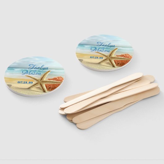 Éventail Ventilateurs de plage Mariage tropical Mariage (Non-assemblé)